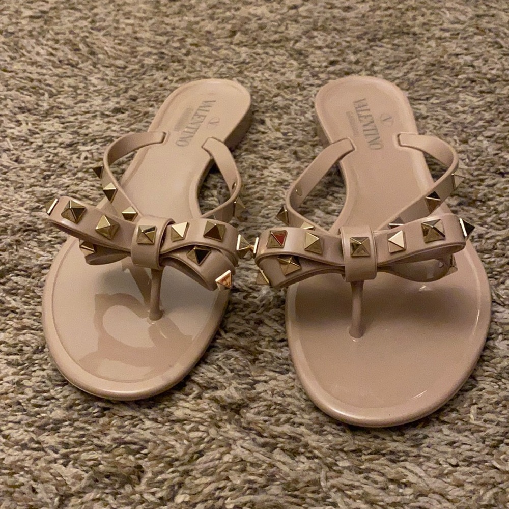 valentino rock stud sandals size 7